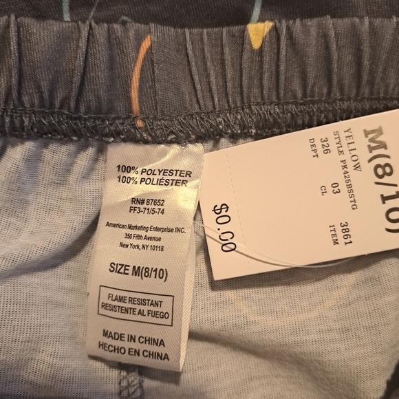 Pokemon boys size Medium 8/10 2 piece shorty pajama set, NEW - Picture 6 of 8